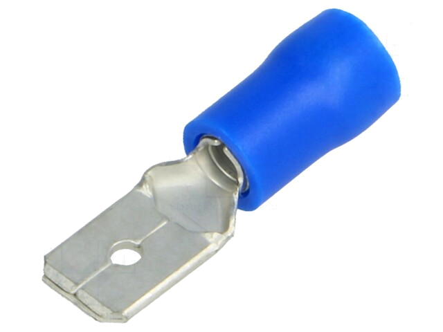 Connector: vlak; 6,3mm; 0,8mm; mannelijk; 1,5÷2,5mm2; klemmen Connector: vlak; 6,3mm; 0,8mm; mannelijk; 1,5÷2,5mm2; klemmen